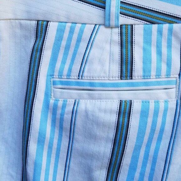 Express correspondent Stripe Cropped Pants Size 8 - Picture 3 of 10
